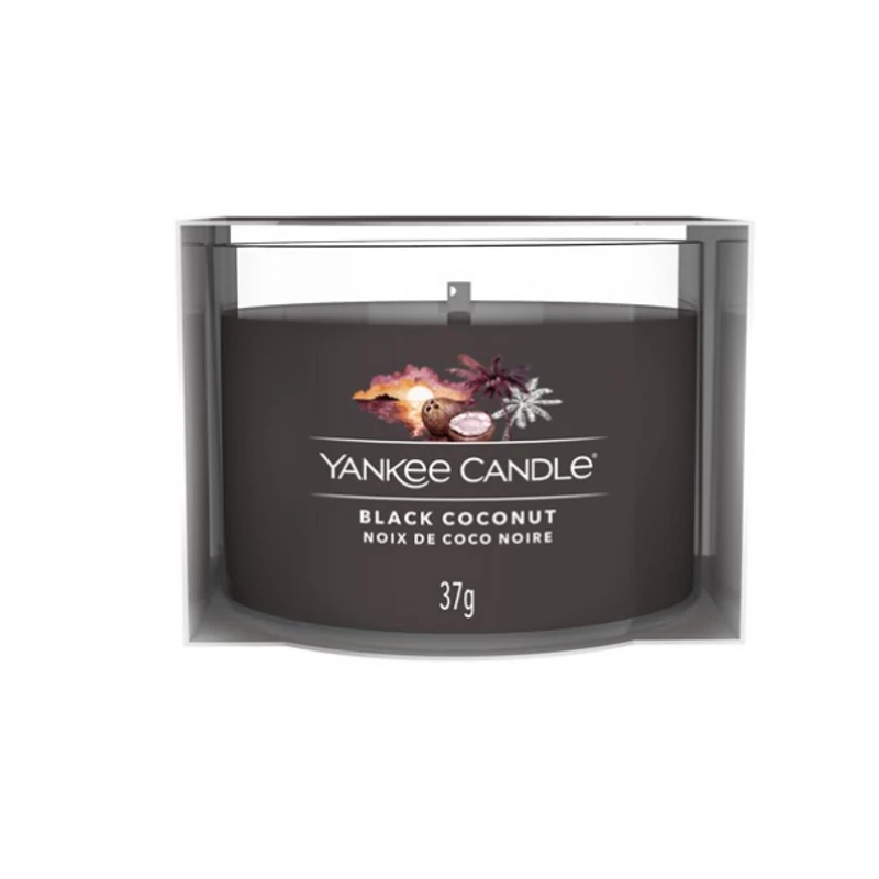 Yankee Candle® Black Coconut kis üveggyertya 37g