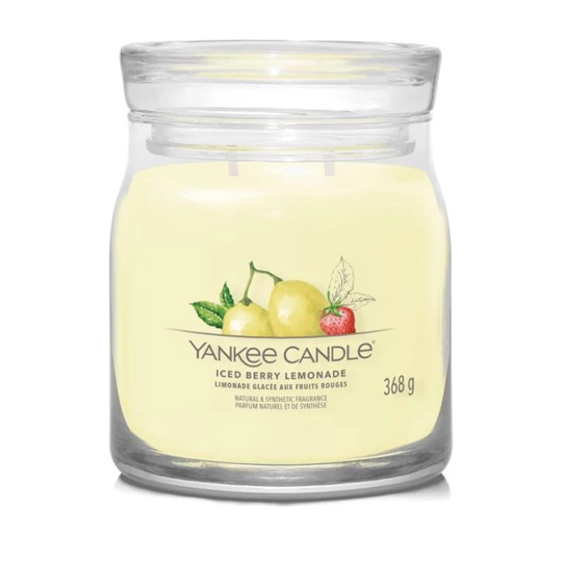 Yankee Candle® Iced Berry Lemonade közepes üveggyertya 368g