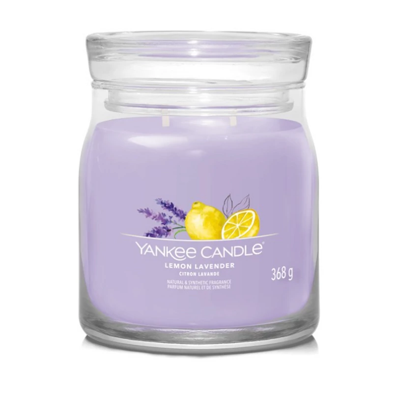 Yankee Candle® Lemon Lavender közepes üveggyertya 368g