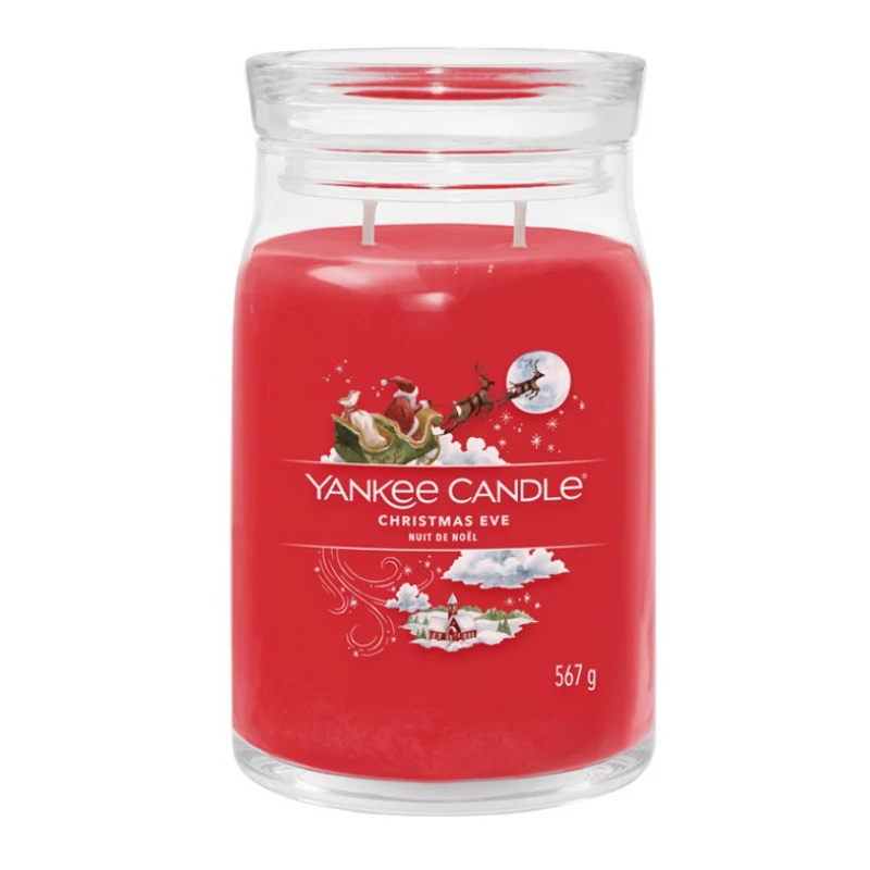 Yankee Candle® Christmas eve nagy üveggyertya 567g