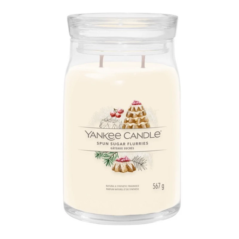 Yankee Candle® Spun sugar flurries nagy üveggyertya 567g