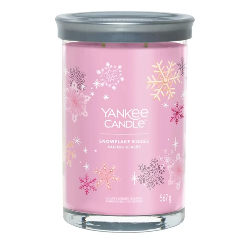 Yankee Candle® Snowflake Kisses Tumbler nagy üveggyertya 567g