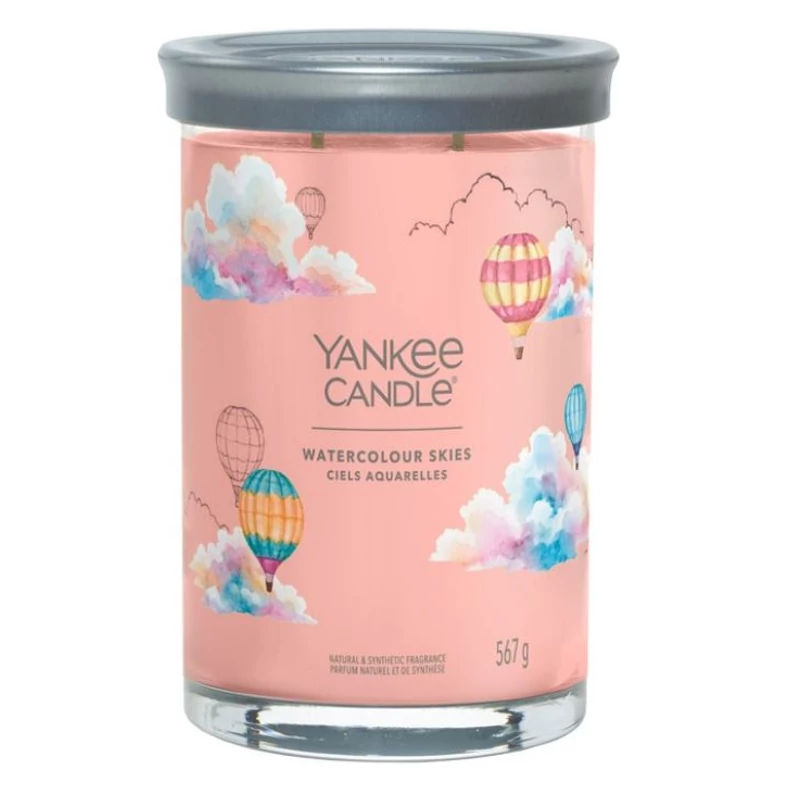 Yankee Candle® Watercolor Skies tumbler nagy üveggyertya 567g