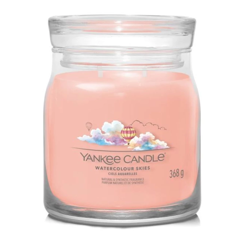 Yankee Candle® Watercolor Skies közepes üveggyertya 368g