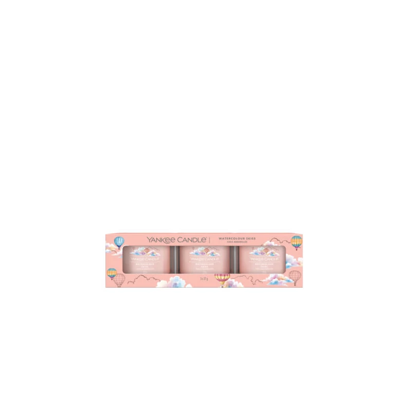 Yankee Candle® Watercolor Skies kis üveggyertya szett 3x37g