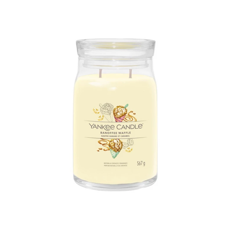 Yankee Candle® Banoffee Waffle nagy üveggyertya 567g