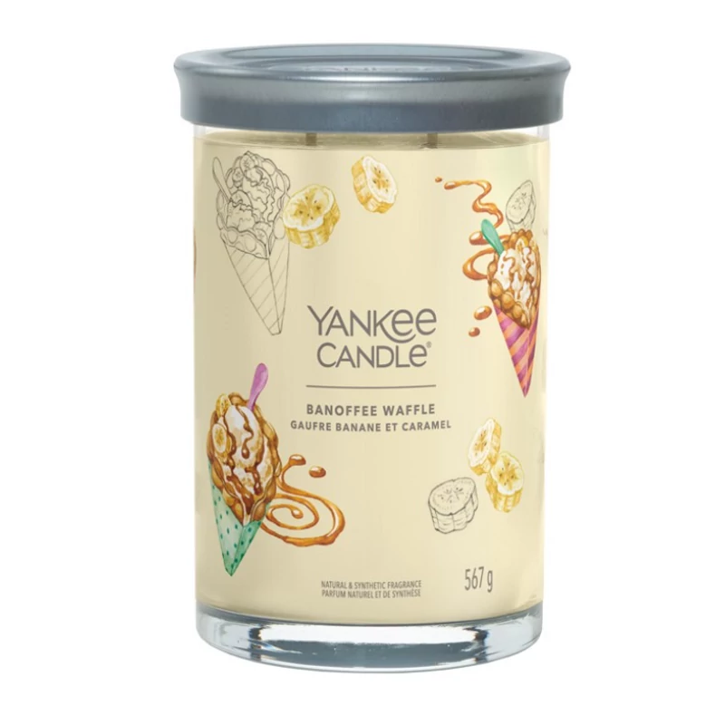 Yankee Candle® Banoffee Waffle Tumbler nagy üveggyertya 567g