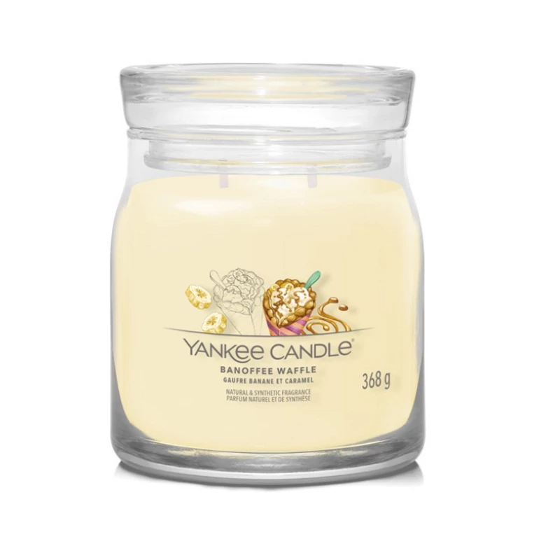Yankee Candle® Banoffee Waffle közepes üveggyertya 368g