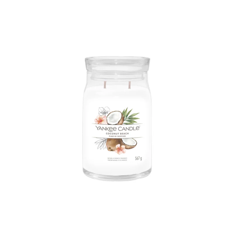 Yankee Candle® Coconut Beach nagy üveggyertya 567g
