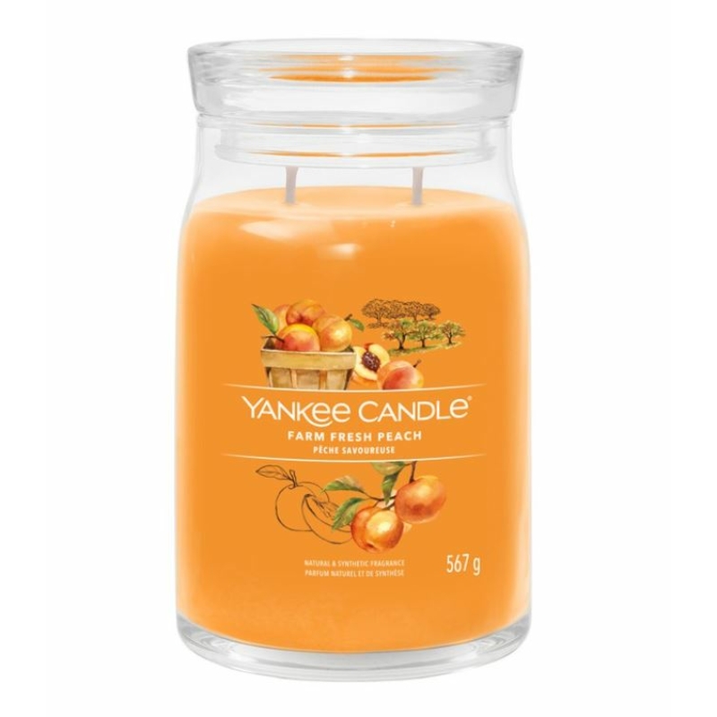 Yankee Candle® Farm Fresh Peach nagy üveggyertya