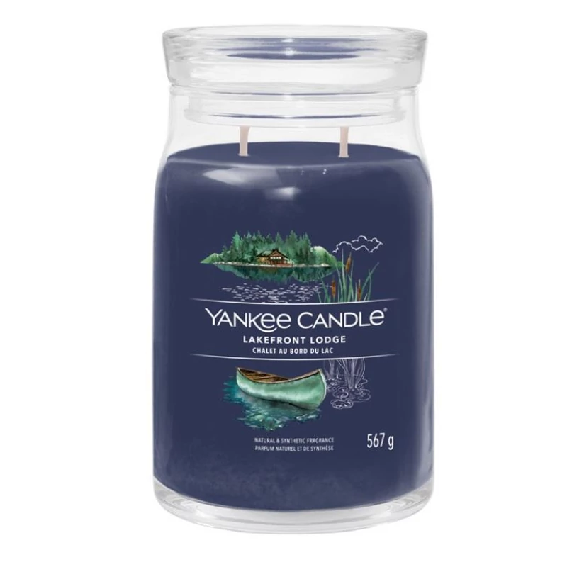 Yankee Candle® Lakefront Lodge nagy üveggyertya 567g