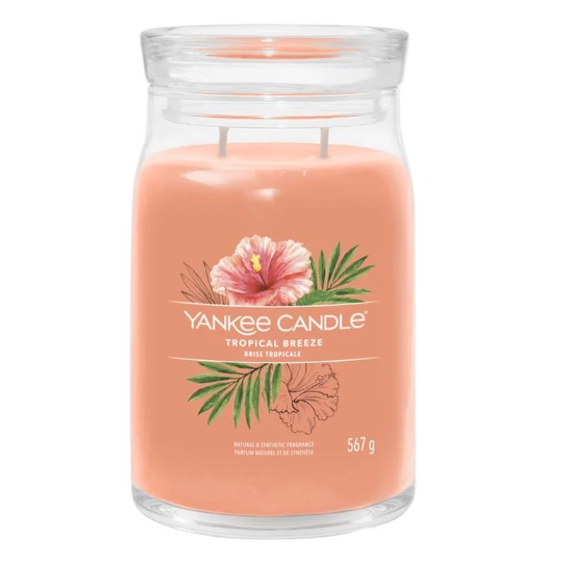 Yankee Candle® Tropical Breeze nagy üveggyertya 567g