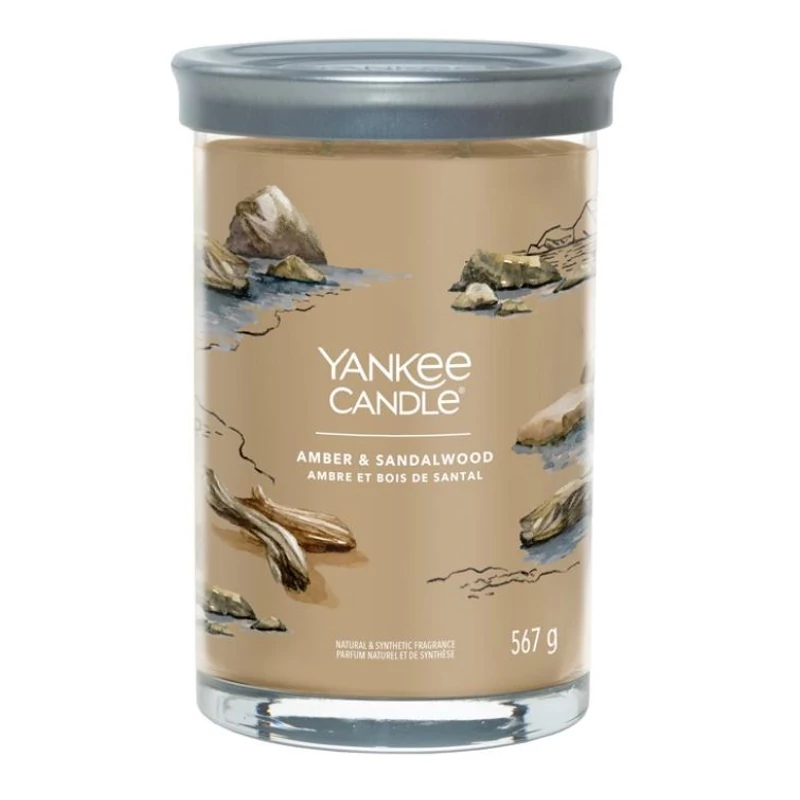 Yankee Candle® Amber & Sandalwood Tumbler nagy üveggyertya 567g
