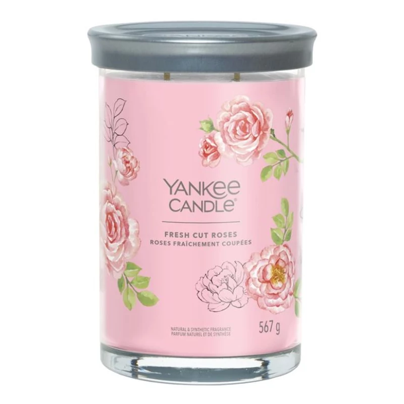 Yankee Candle® Fresh Cut Roses Tumbler nagy üveggyertya 567g