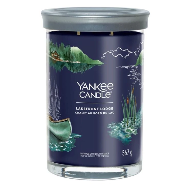 Yankee Candle® Lakefront Lodge Tumbler nagy üveggyertya 567g
