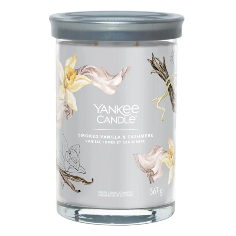 Yankee Candle® Smoked Vanilla & Cashmere Tumbler nagy üveggyertya 567g