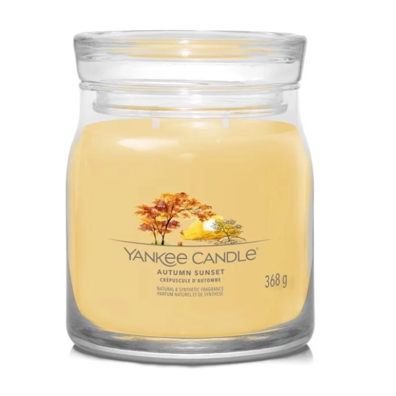 Yankee Candle® Autumn Sunset közepes üveggyertya 368g