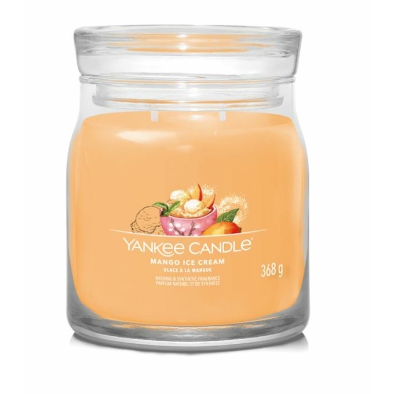 Yankee Candle® Mango Ice Cream közepes üveggyertya