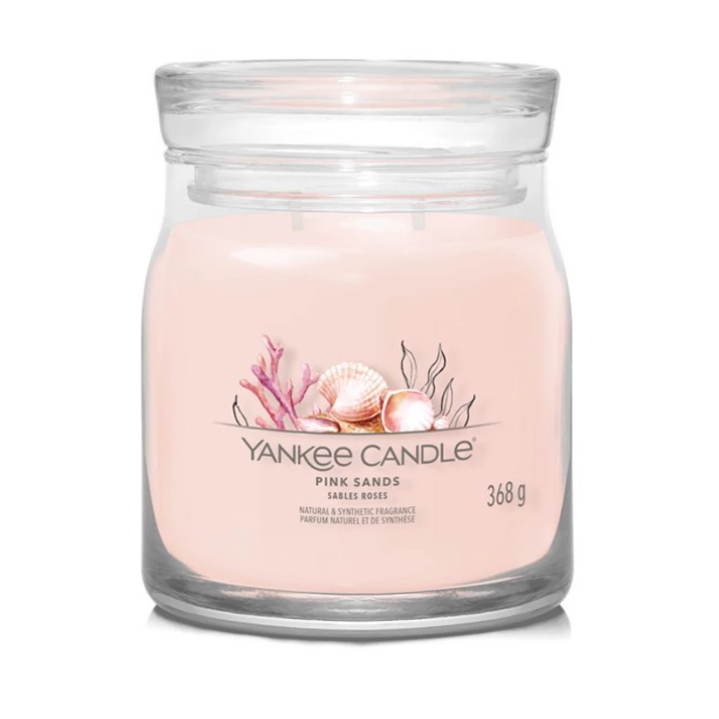 Yankee Candle® Pink sands közepes üveggyertya 368g