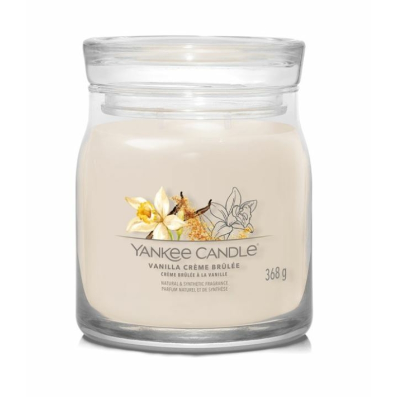 Yankee Candle® Vanilla Créme Brulee közepes üveggyertya