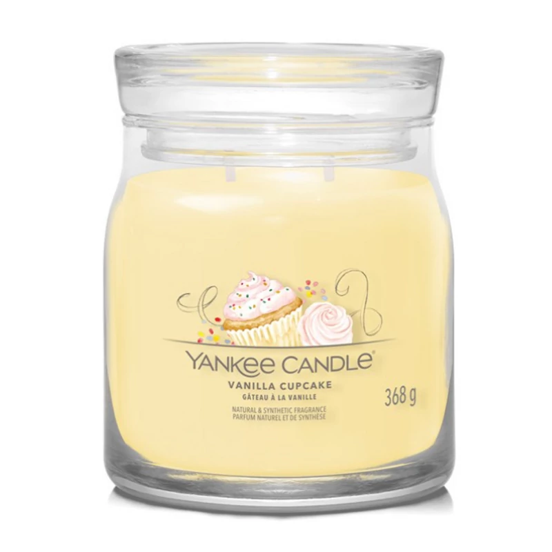 Yankee Candle® Vanilla Cupcake közepes üveggyertya 368g