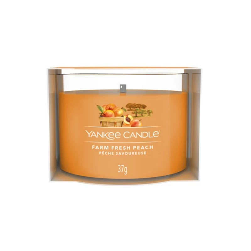 Yankee Candle® Farm Fresh Peach kis üveggyertya 37g