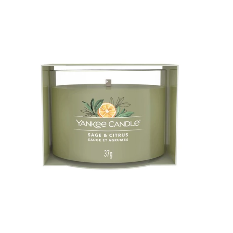 Yankee Candle® Sage & Citrus kis üveggyertya 37g