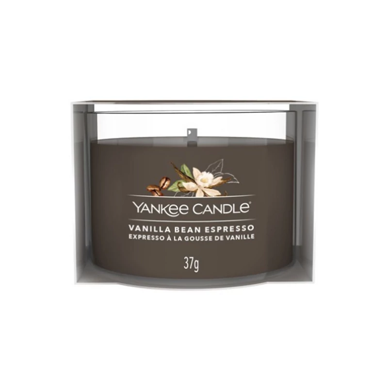 Yankee Candle® Vanilla Bean Espresso kis üveggyertya 37g
