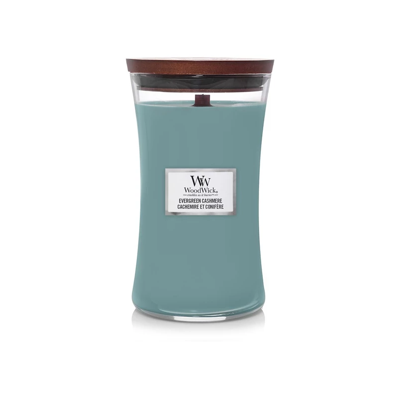 WoodWick® Evergreen Cashmere nagy üveggyertya 610g