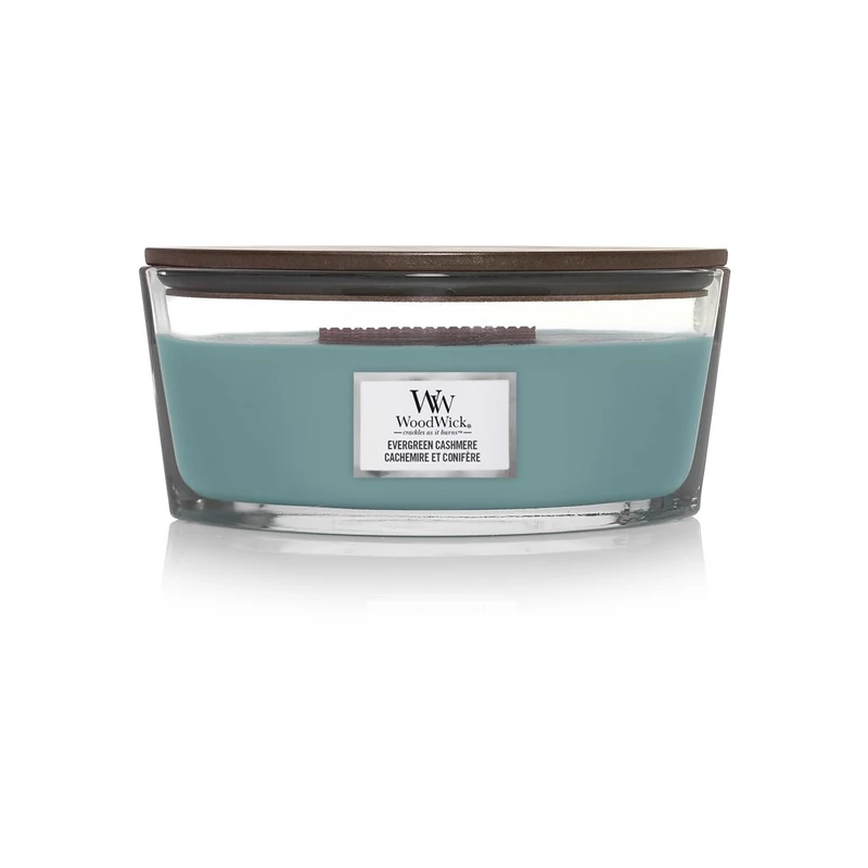 WoodWick® Evergreen Cashmere hajógyertya 453g