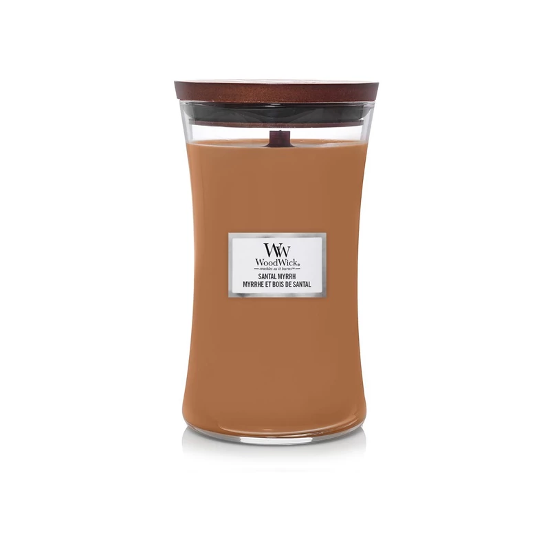 WoodWick® Santal Myrrh nagy üveggyertya 610g