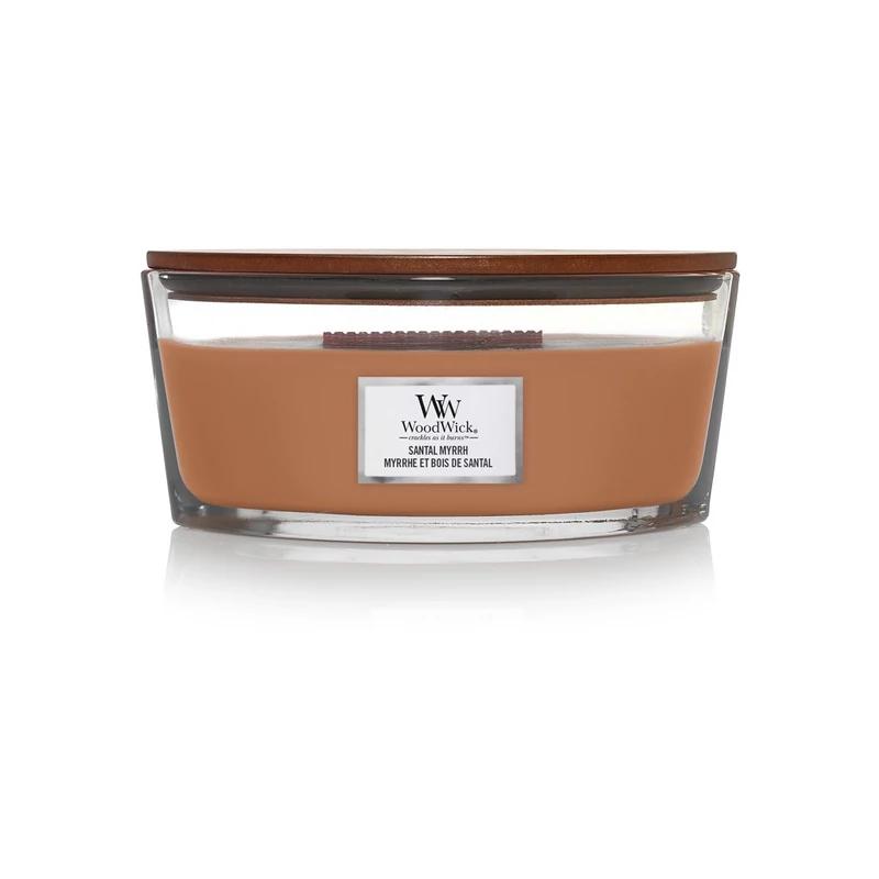 WoodWick® Santal Myrrh hajógyertya