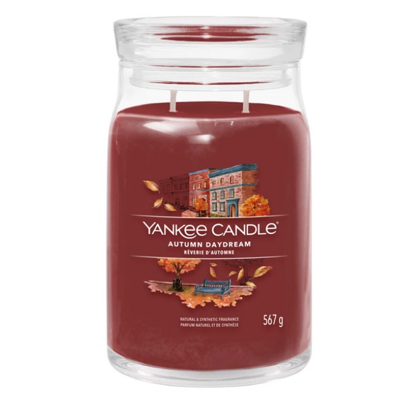 Yankee Candle® Autumn Daydream nagy üveggyertya 567g