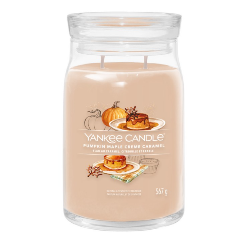 Yankee Candle® Pumpkin Maple Creme Caramel nagy üveggyertya