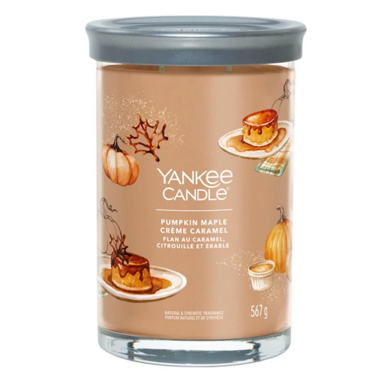 Yankee Candle® Pumpkin Maple Creme Caramel Tumbler nagy üveggyertya