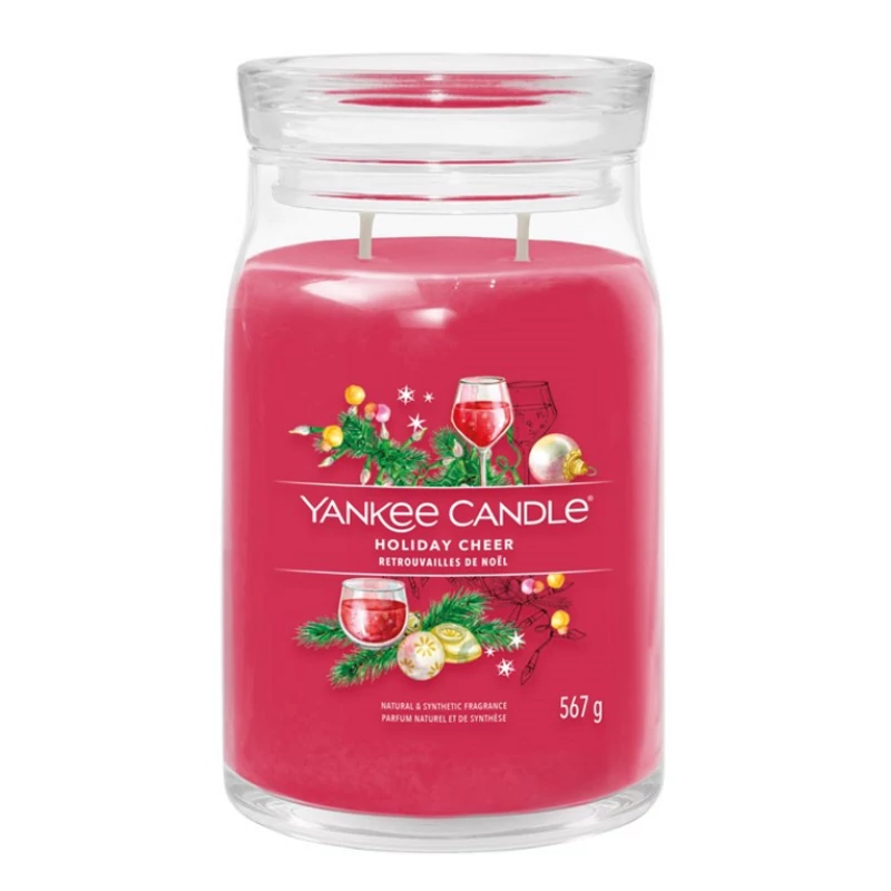 Yankee Candle® Holiday Cheer nagy üveggyertya 567g