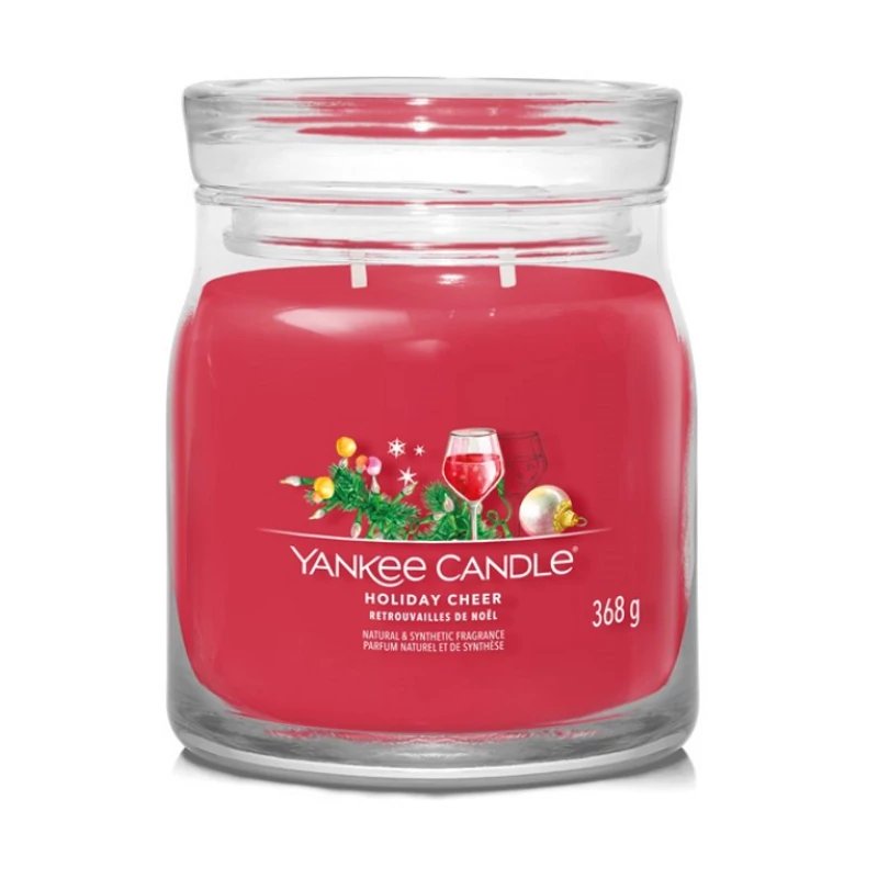 Yankee Candle® Holiday Cheer közepes üveggyertya 368g