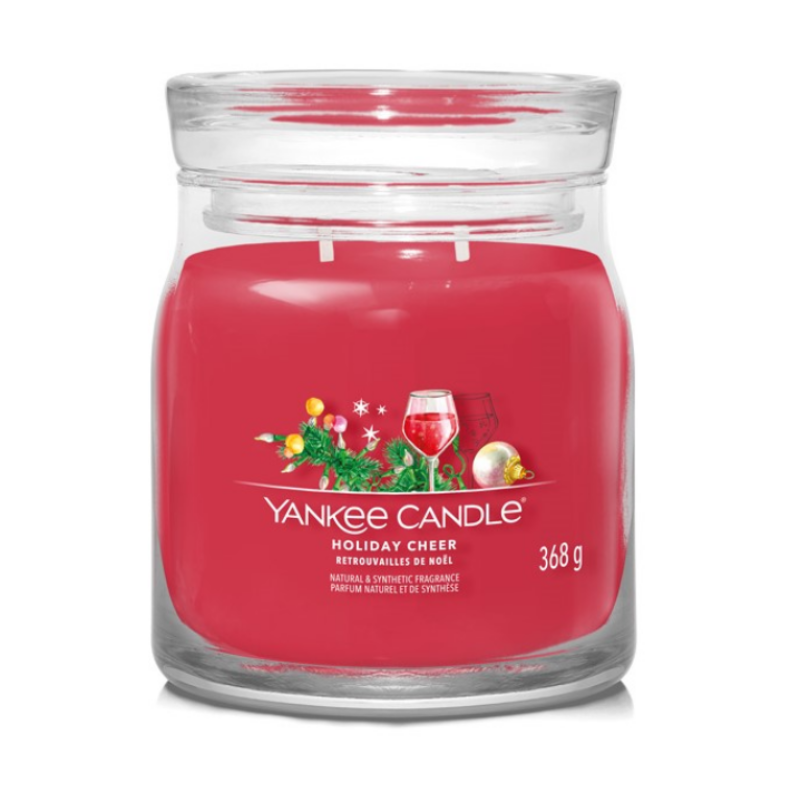 Yankee Candle® Holiday Cheer közepes üveggyertya
