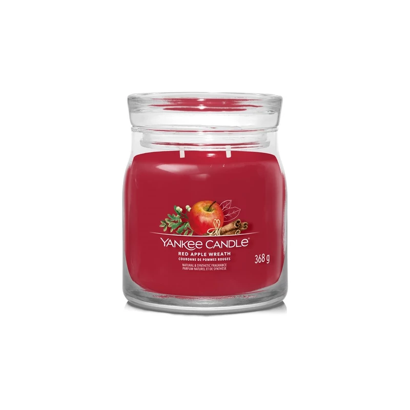 Yankee Candle® Red Apple Wreath közepes üveggyertya 368g