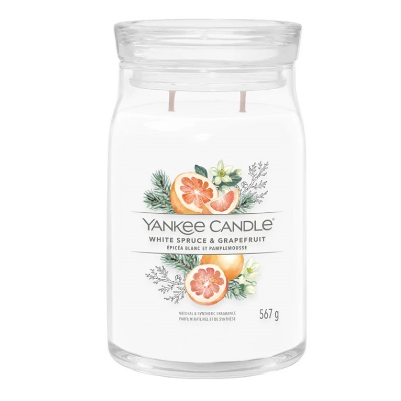 Yankee Candle® White Spruce nagy üveggyertya