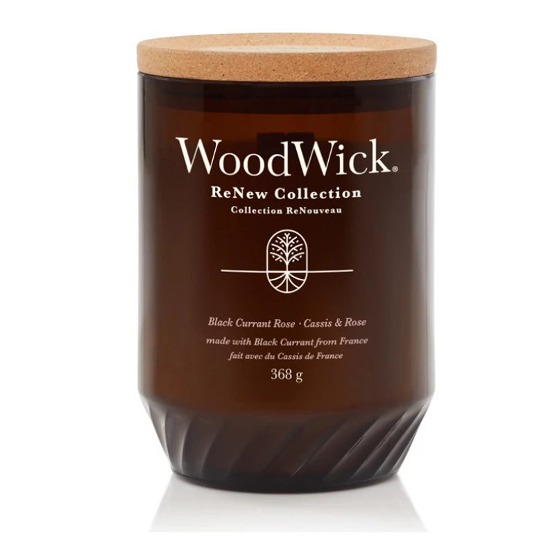 WoodWick® ReNew Black Currant & Rose nagy gyertya 368g
