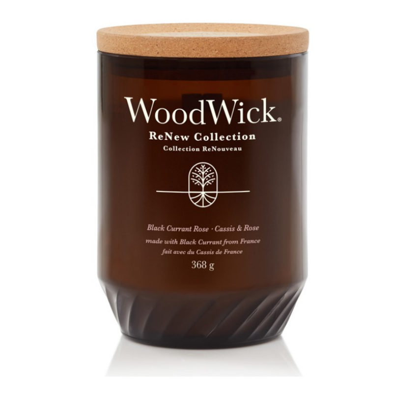 WoodWick® ReNew Black Currant & Rose nagy gyertya