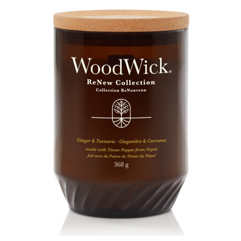 WoodWick® ReNew Ginger & Turmeric nagy gyertya