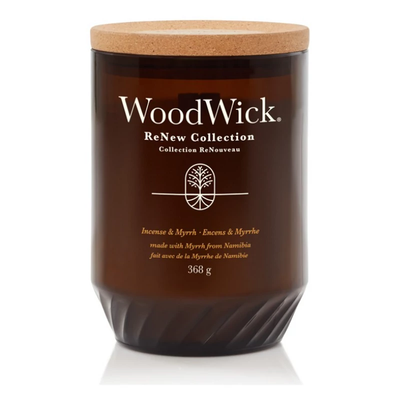 WoodWick® ReNew Incense & Myrrh nagy gyertya 368g
