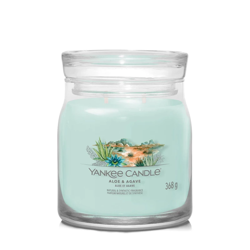 Yankee Candle® Aloe & Agave közepes üveggyertya 368g