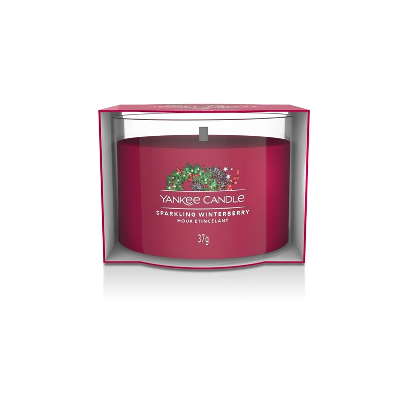 Yankee Candle® Sparkling Winterberry kis üveggyertya 37g