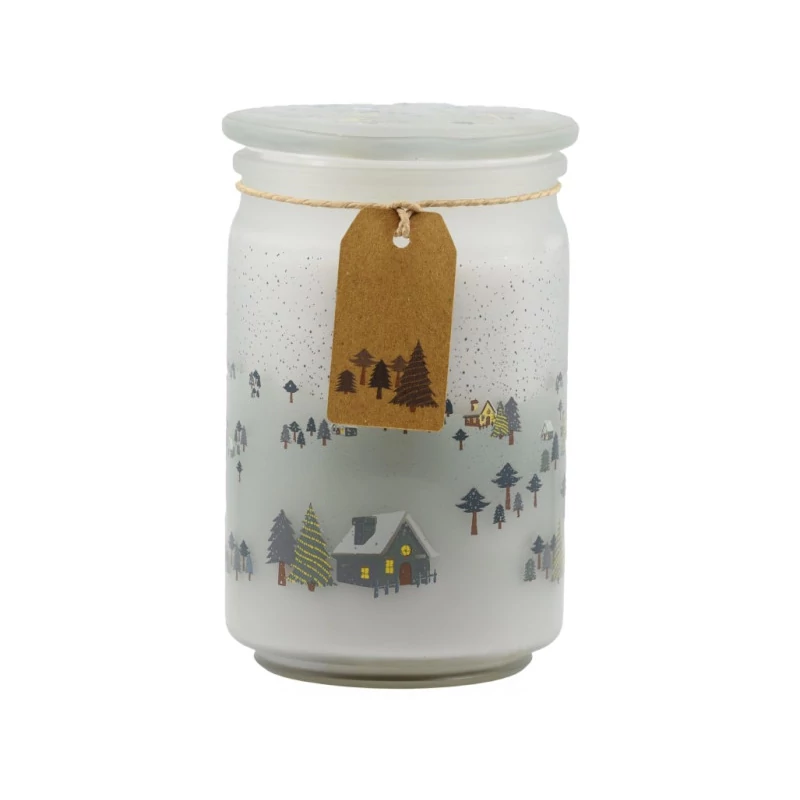 Emocio Winter Wonderland nagy üveggyertya 453g