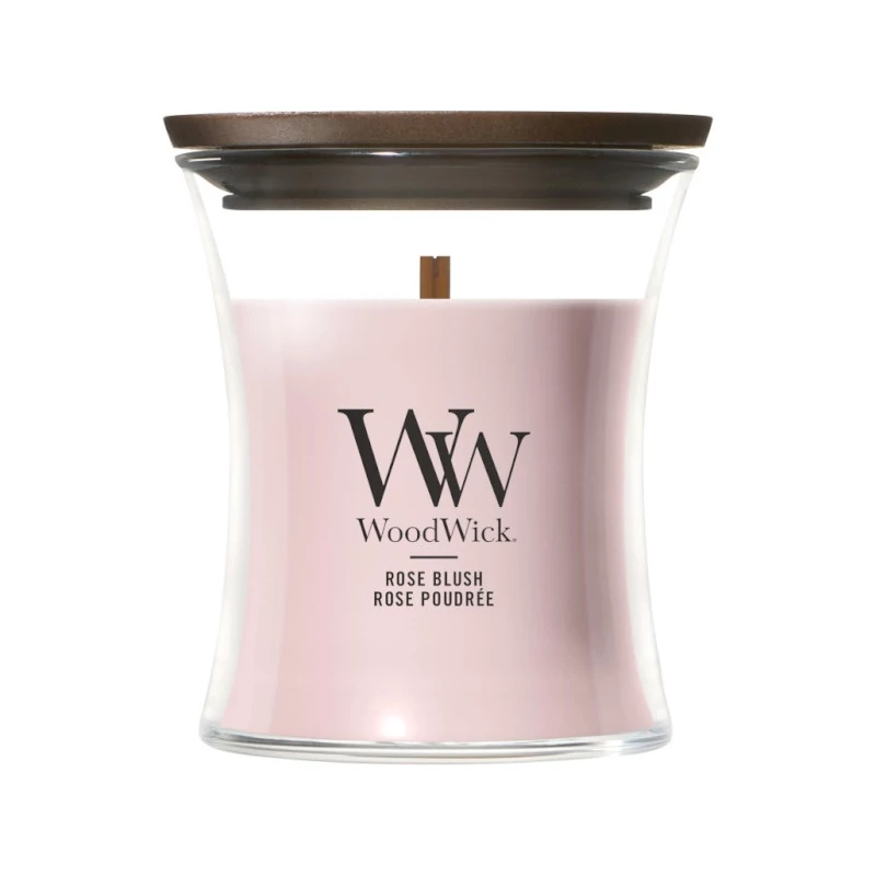 WoodWick® Rose Blush kis üveggyertya 85g