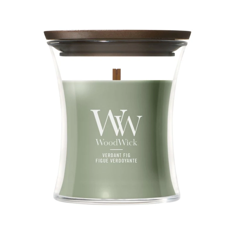 WoodWick® Verdant Fig kis üveggyertya 85g