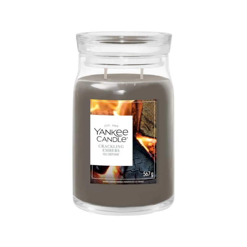 Yankee Candle® Crackling Embers nagy üveggyertya 567g